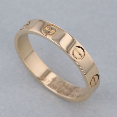 CARTIER カルティエ ミニラブリング 750YG リング・指輪 B40850000 56 K18イエローゴールド イエローゴールド レディース【中古】