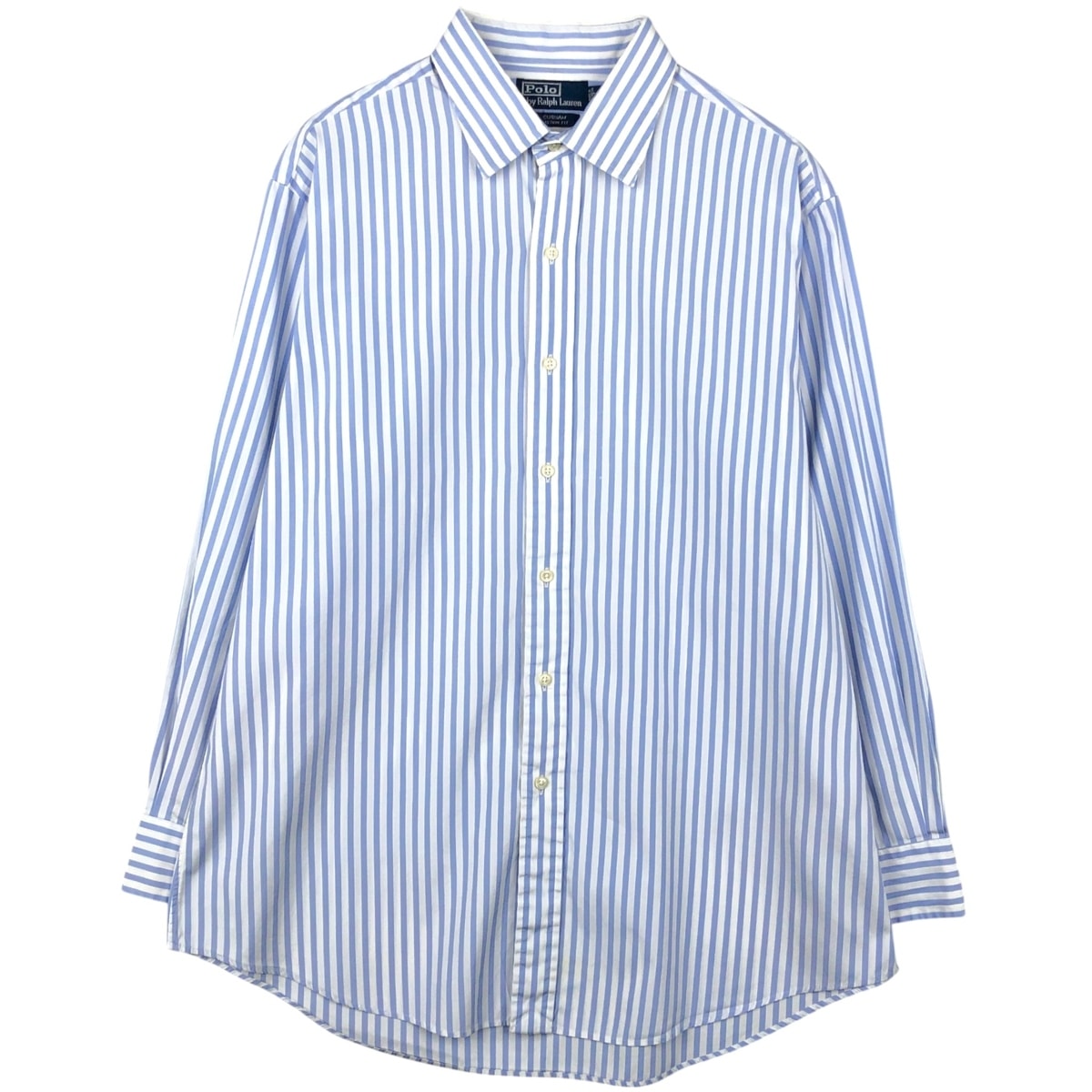古着 ラルフローレン Ralph Lauren CURHAM 長袖 コットンストライプシャツ メンズXL相当/eaa650117