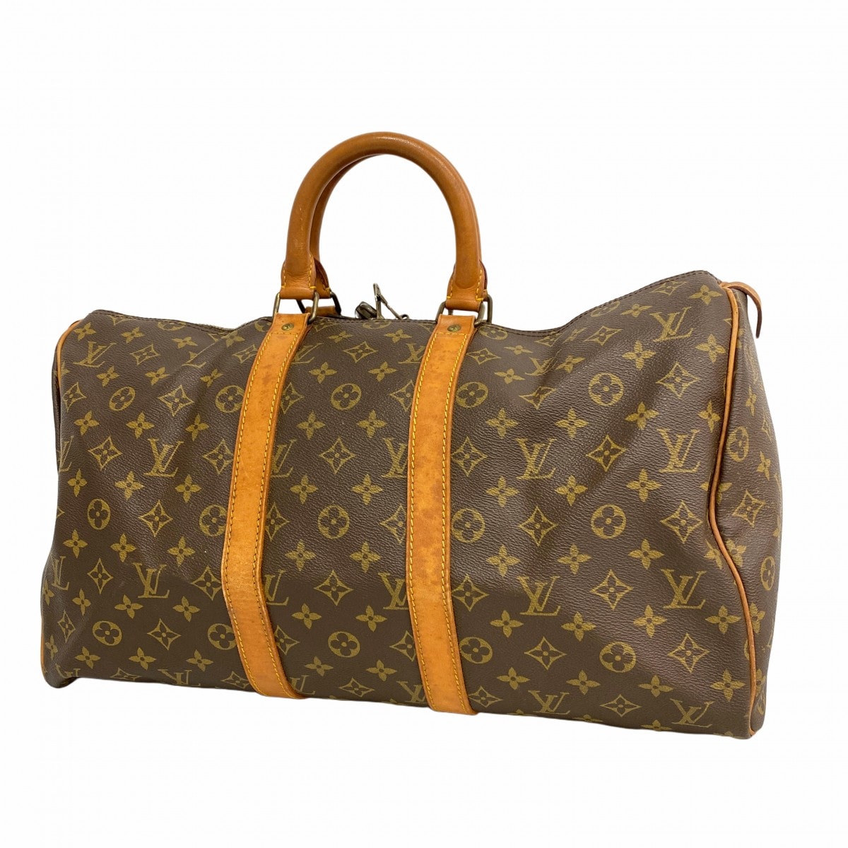 ★最終価格【6cd5621】ルイヴィトン ボストンバッグ モノグラム キーポル45 M41428 ブラウン【中古】メンズ レディース ユニセックス