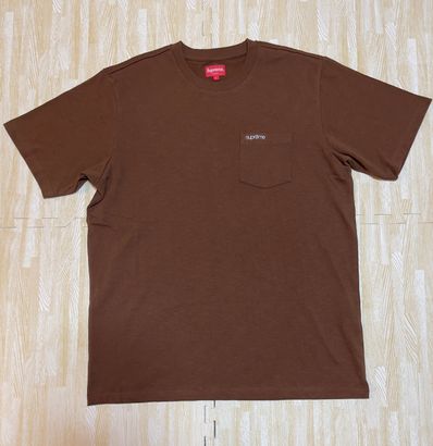 Supreme S/S Pocket Tee "Dark Brown"(22SS)