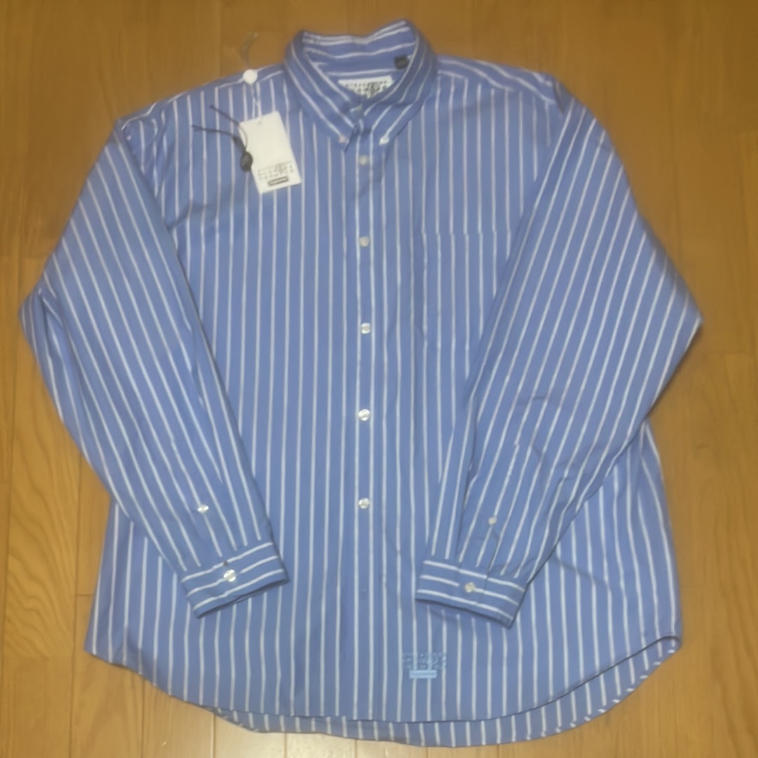 Supreme x MM6 Maison Margiela Stripe Shirt "Blue"