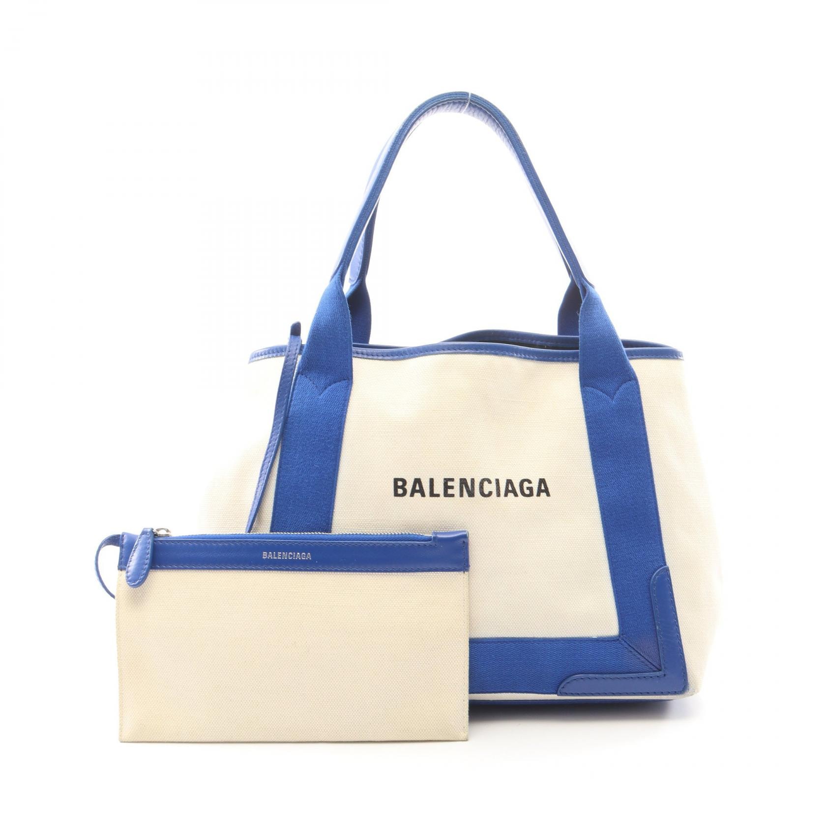 BALENCIAGA Navy Small Cabas "Blue"