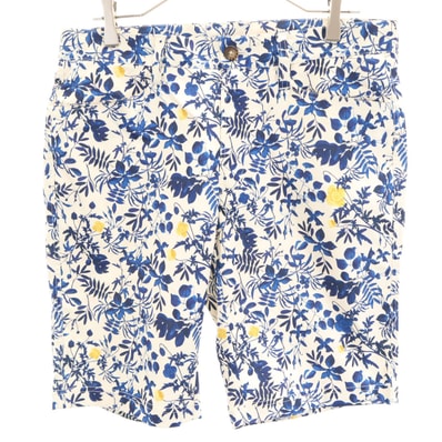 adidas アディダス 花柄 ゴルフ ショートパンツ L アイボリー