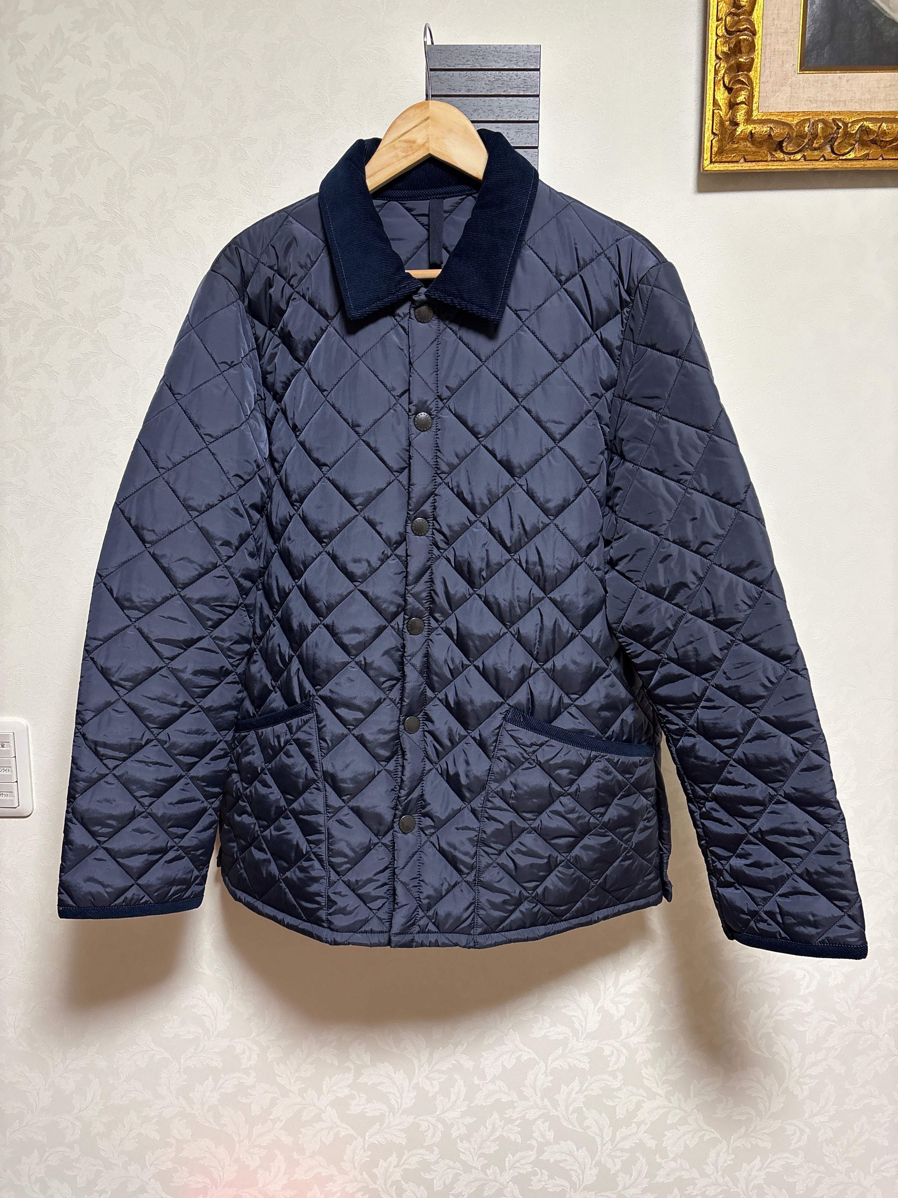 中綿キルティングジャケット(ネイビー)