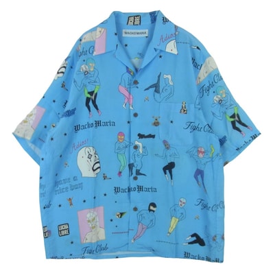 WACKO MARIA Hawaiian Shirt "Blue"