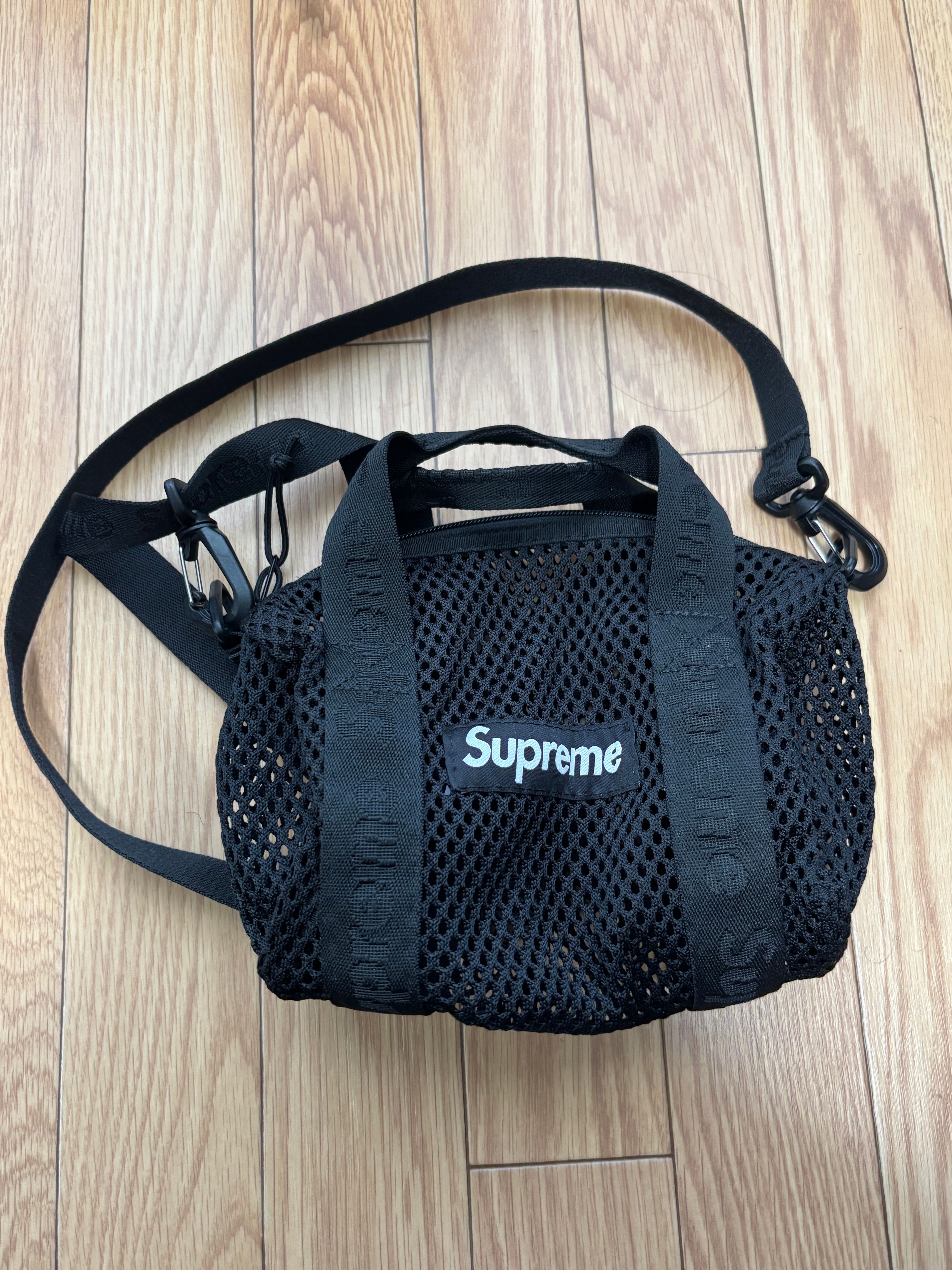 Supreme Mesh Mini Duffle Bag "Black" (25SS)