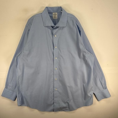 古着 ブルックスブラザーズ Brooks Brothers 長袖シャツ カラーステイ REGENT XL ブルー系 総柄 メンズ