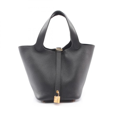 エルメス HERMES ピコタンロックPM ハンドバッグ バッグ レザー トリヨンクレマンス トリヨンクレマンス ブラック(エルメス) K刻印(2025年製造) レディース ブラック系 【中古】