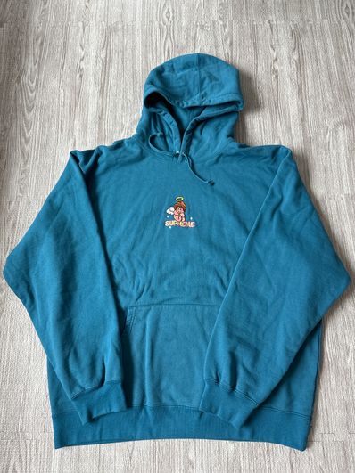 Supreme Angel Hooded Sweatshirt "Marine Blue"