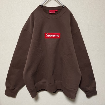 Supreme Box Logo Crewneck "Brown" (22FW)
