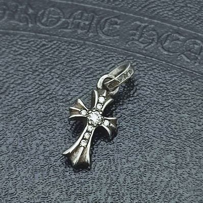 クロムハーツ クロスベイビーファットパヴェダイヤモンド シルバー925