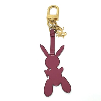 ルイヴィトン LOUIS VUITTON ジェフ クーンズ M62735 LV ラビット カバン バッグチャーム キーホルダー レザー ボルドー ボルドー