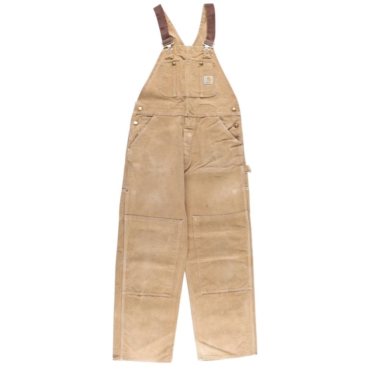 古着 80~90年代 カーハート Carhartt ダブルニー ダック オーバーオール USA製 メンズw37相当 ヴィンテージ/eaa599507