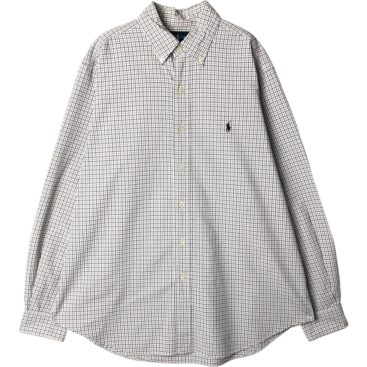 古着 ラルフローレン Ralph Lauren 長袖 ボタンダウンチェックシャツ メンズL相当/eaa649984