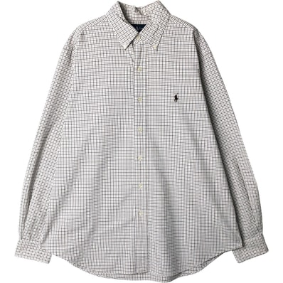 古着 ラルフローレン Ralph Lauren 長袖 ボタンダウンチェックシャツ メンズL相当/eaa649984