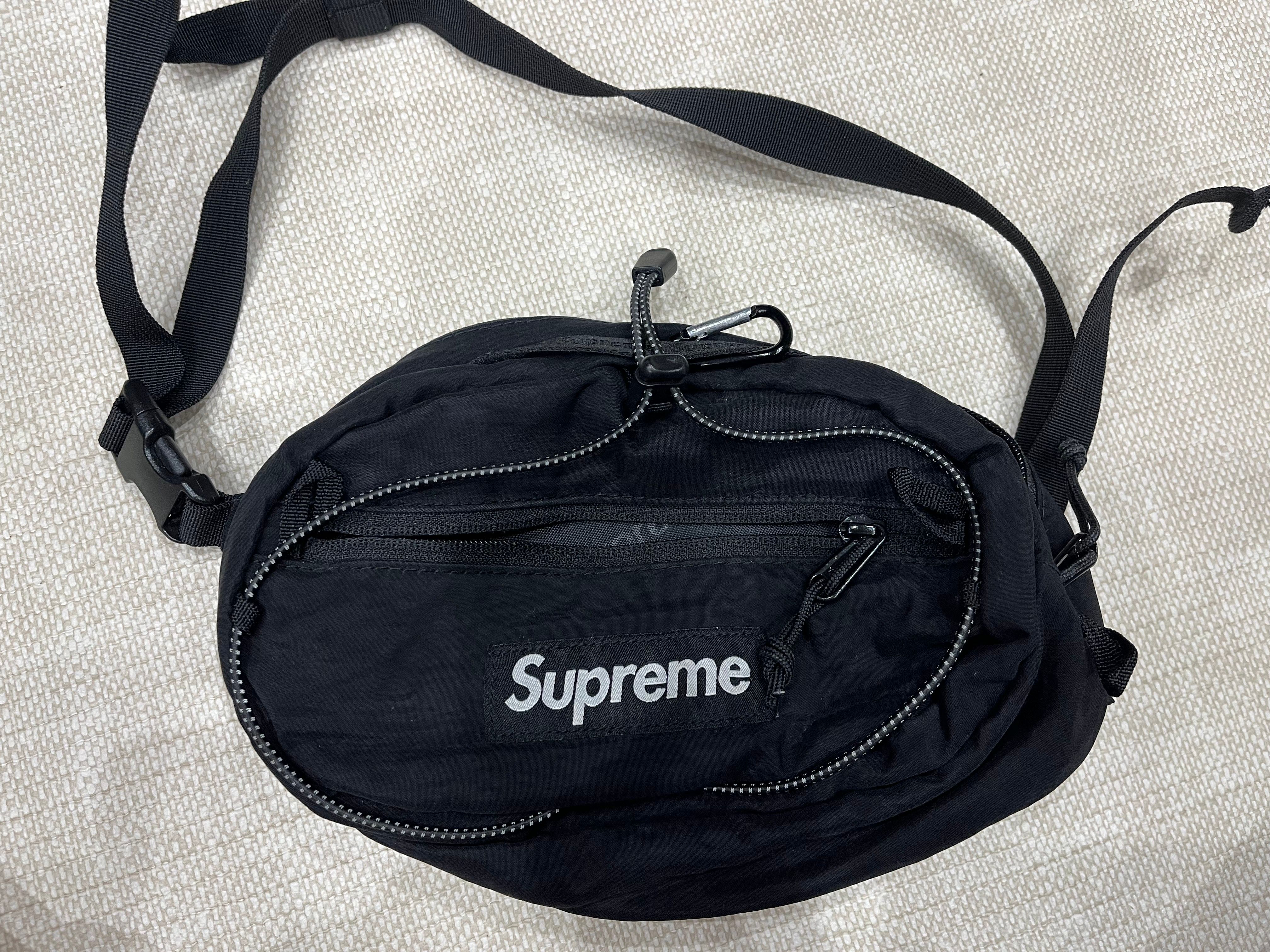 【お早めに！美品】supreme 20FW ウエストバッグ　ブラック 20FW /Supreme Waist Bag シュプリーム ウエスト バッグ (Supreme