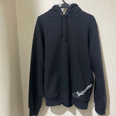 Supreme Corner Label Hooded Sweatshirt "Black"