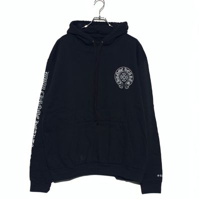 Chrome Hearts Horse Shoe Glitter Hoodie "Black/Silver"