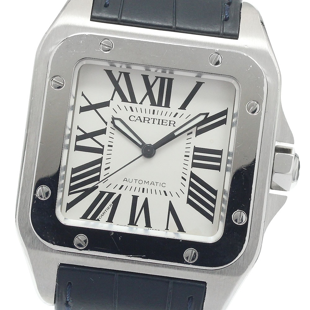 カルティエ サントス100 LM  W20076X8 メンズ 【中古】