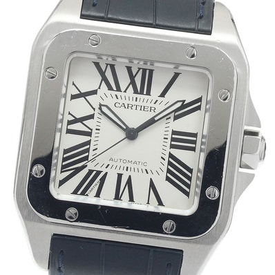 カルティエ サントス100 LM W20076X8 メンズ 【中古】
