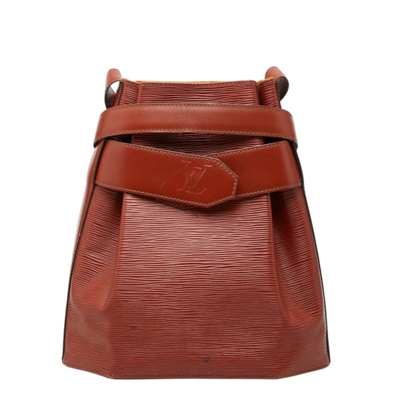 ルイ ヴィトン エピ サックデポールGM ショルダーバッグ M80193 ケニアブラウン レザー レディース LOUIS VUITTON 中古