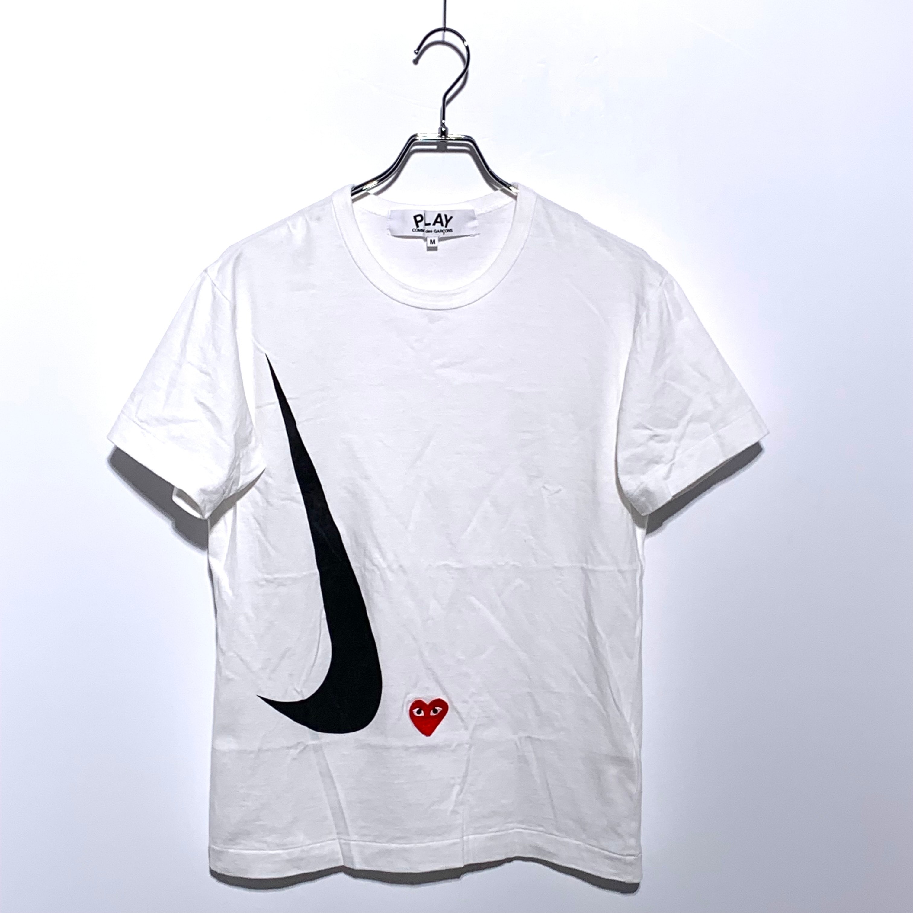 PLAY Comme des Garçons x Nike collaboration TEE White