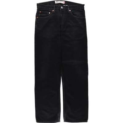 古着 00年代 リーバイス Levi's 505 REGULAR FIT ブラックデニム テーパードデニムパンツ メンズw34相当/eaa663647