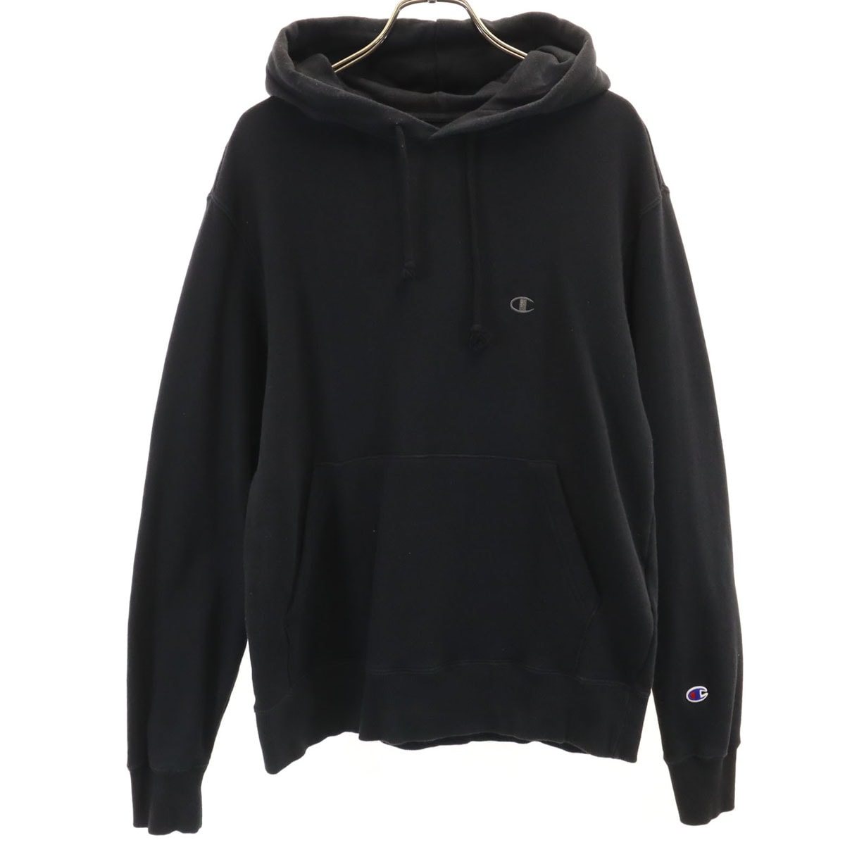 Champion チャンピオン 長袖 スウェットパーカー M ブラック