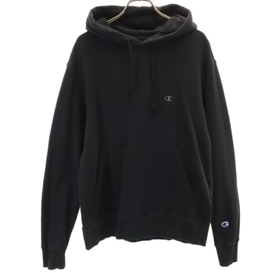 Champion チャンピオン 長袖 スウェットパーカー M ブラック