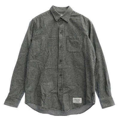 WACKO MARIA ワコマリア 長袖シャツ ギンガムチェック 長袖 ネルシャツ ブラック系 ホワイト系 S【中古】