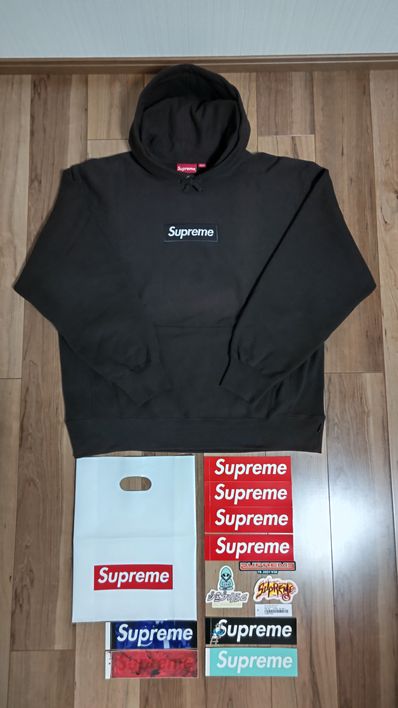 Supreme Box Logo Hooded Sweatshirt "Dark Brown" (21FW)