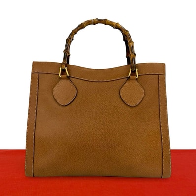 GUCCI グッチ バンブー レザー ハンドバッグ ブラウン
42095