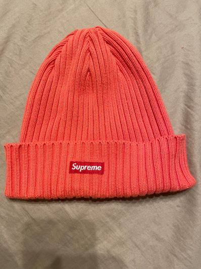 Supreme SS21 Overdyed Beanie "Coral"(21SS)