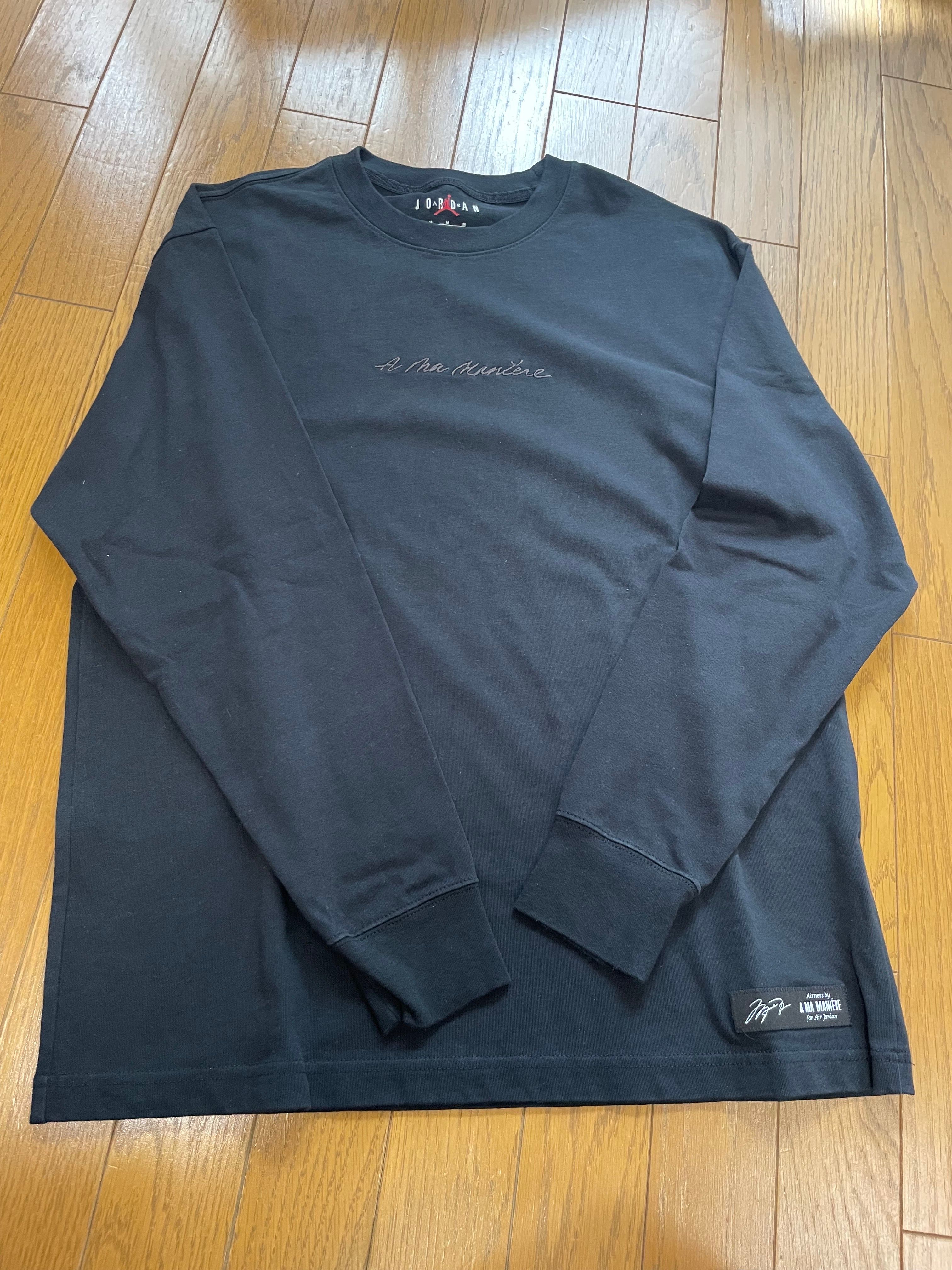 Jordan A ma maniere Long sleeve Tee "Black"