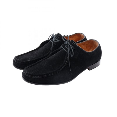 グッチ GUCCI チロリアンシューズ カジュアルシューズ 靴 スウェード メンズ ブラック系 367761 【中古】