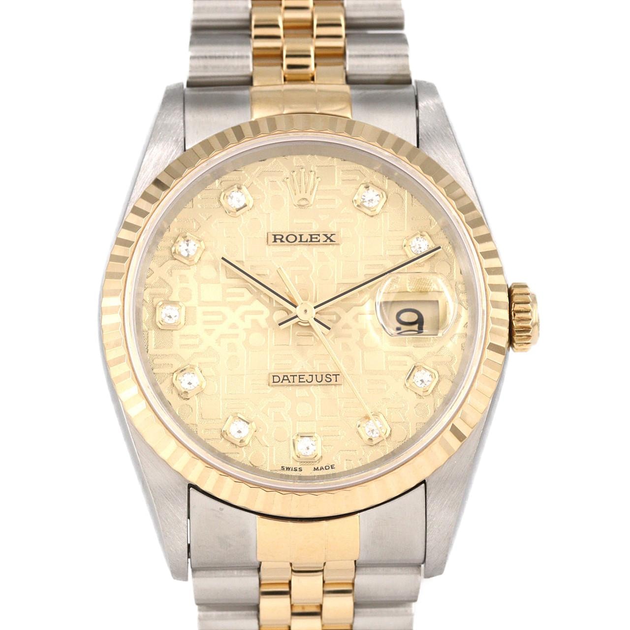 ロレックス デイトジャスト 16233G SSxYG 自動巻 W番