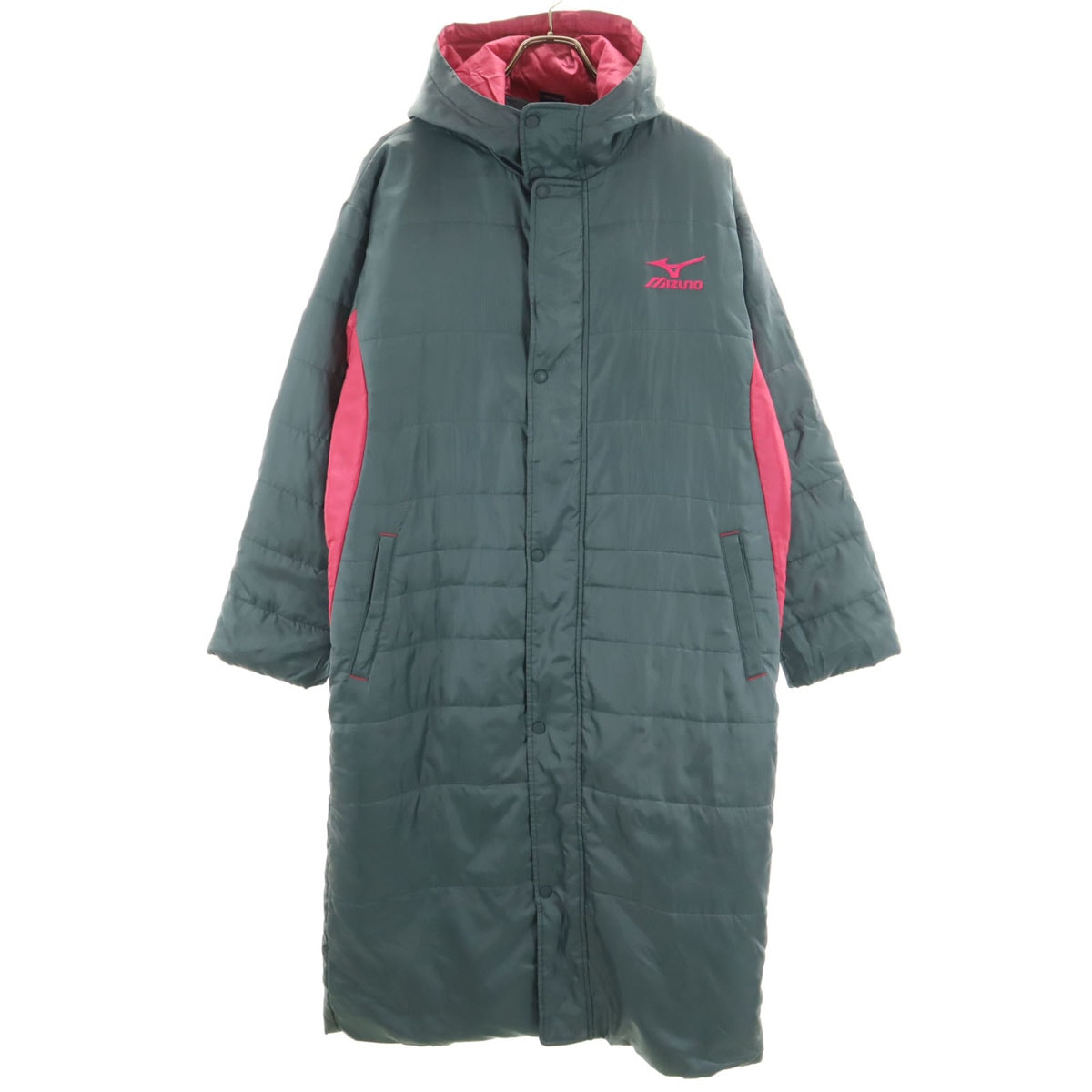 Mizuno ミズノ ベンチコート M チャコールグレー 中綿