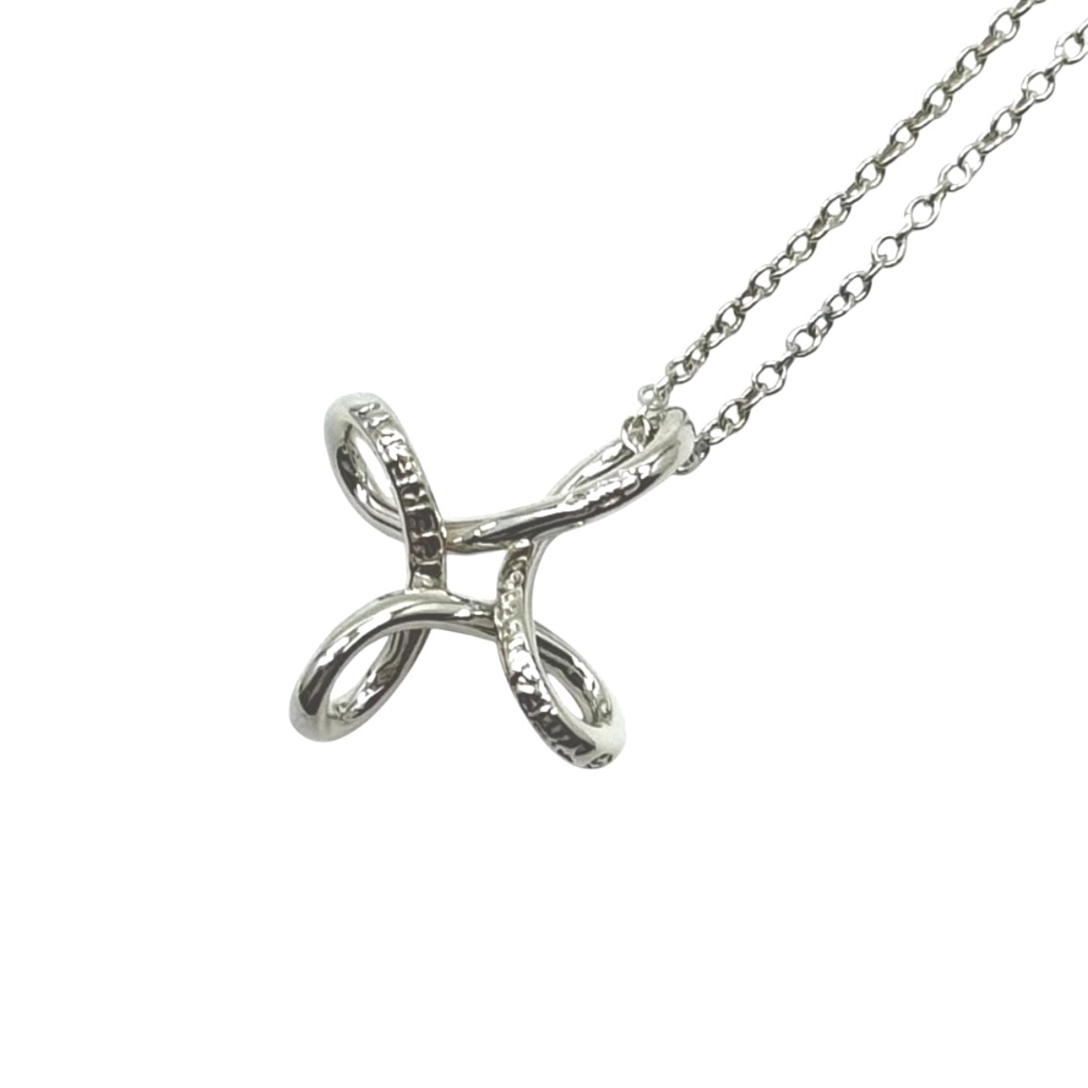 美品 TIFFANY&Co. ティファニー エルサ ペレッティ インフィニティ クロス シルバー シルバー925 ネックレス ペンダント Y1-00015 【中古】