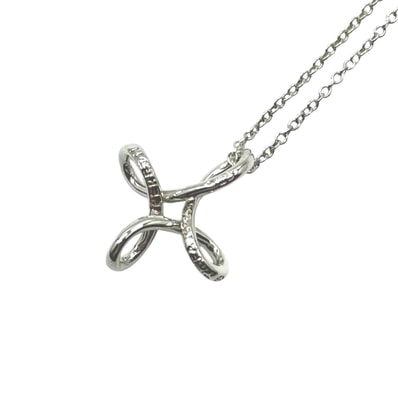 美品 TIFFANY&Co. ティファニー エルサ ペレッティ インフィニティ クロス シルバー シルバー925 ネックレス ペンダント Y1-00015 【中古】