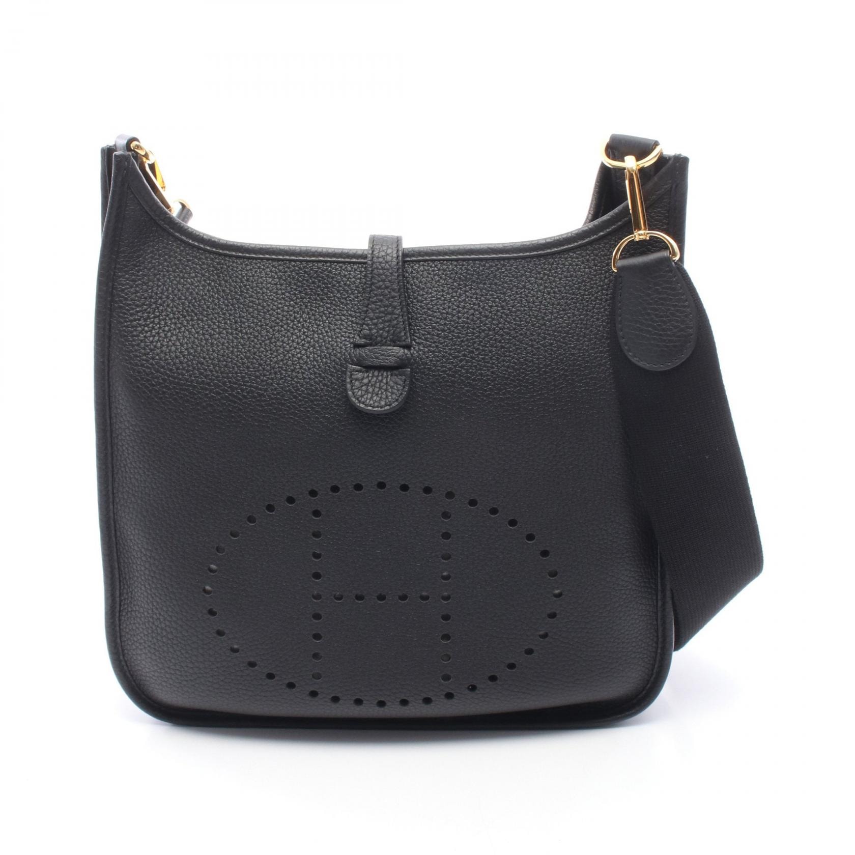 エルメス HERMES エヴリン 3 トロワ PM ショルダーバッグ バッグ レザー トリヨンクレマンス トリヨンクレマンス ブラック(エルメス) B刻印(2023年製造) レディース ブラック系 【中古】