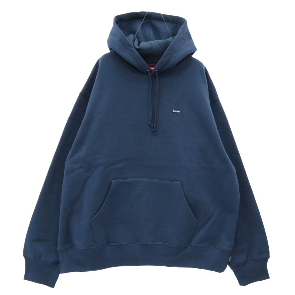 Supreme シュプリーム パーカー 25SS Small Box Hooded Sweatshirt スモールボックス フーデッド スウェットシャツ フーディー パーカー ネイビー系 L【極上美品】【中古】