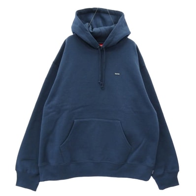 Supreme シュプリーム パーカー 25SS Small Box Hooded Sweatshirt スモールボックス フーデッド スウェットシャツ フーディー パーカー ネイビー系 L【極上美品】【中古】