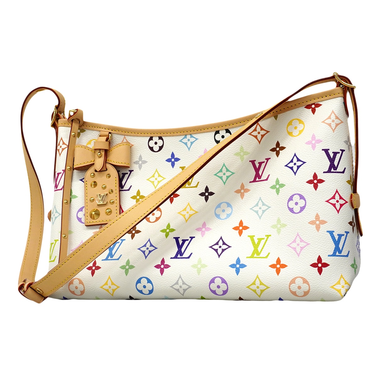 【6gb1148】ルイヴィトン ショルダーバッグ モノグラム・マルチカラー LV×TMキャリーオールEW  M27578 マルチカラー【中古】レディース