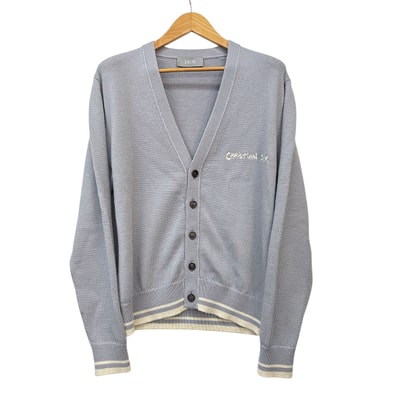 Christian Dior クリスチャンディオール カーディガン ニット グレー レディース【中古】