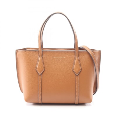 トリーバーチ Tory Burch PERRY MINI TOTE 2WAY トートバッグ バッグ レザー レディース ブラウン系 177404200 【新品】