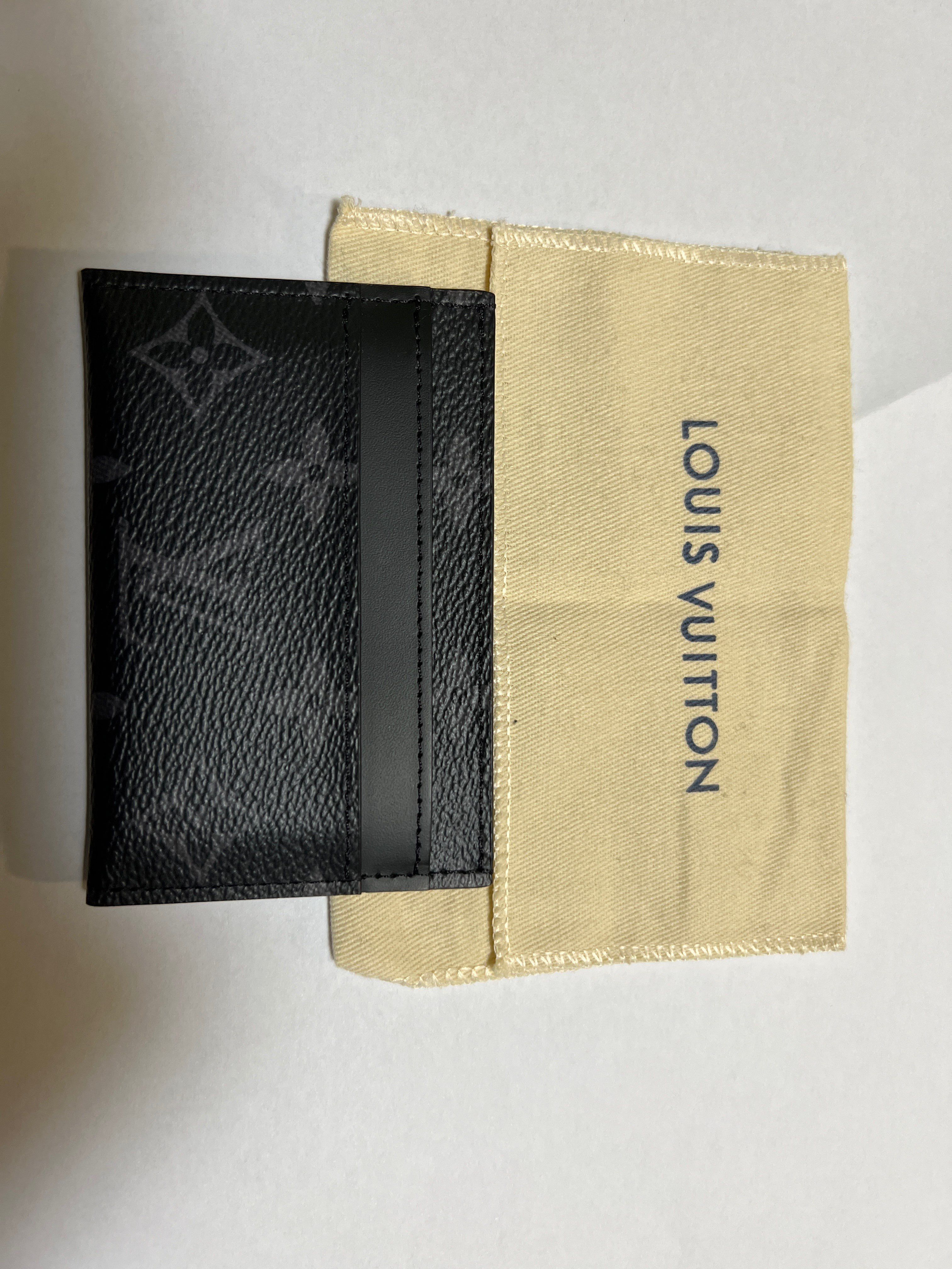 Louis Vuitton Porte Double Card Holder Monogram Eclipse