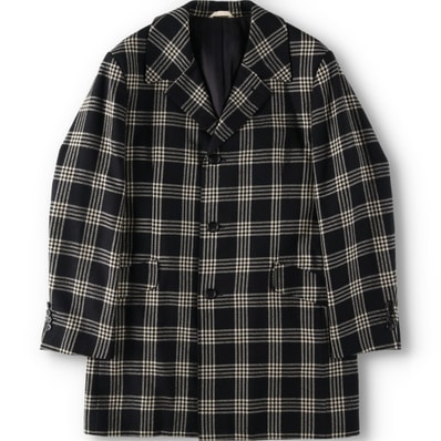古着 ポールスミス Paul Smith COLLECTION チェック柄 ウールハーフコート メンズXL相当/yaa000496