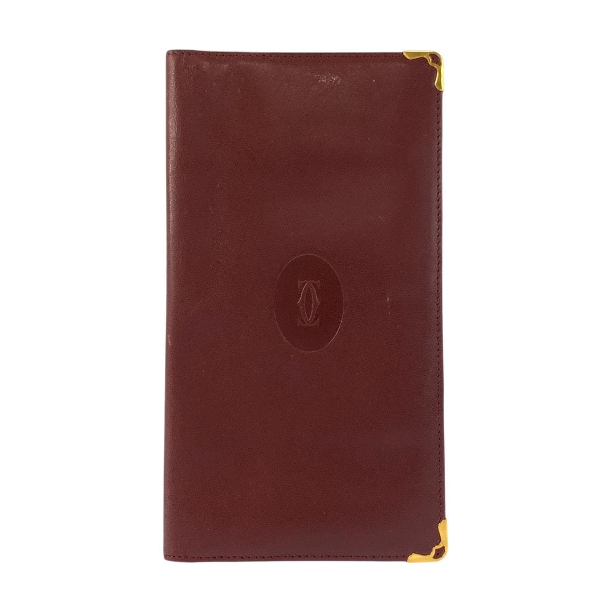 CARTIER カルティエ マストライン ボルドー ゴールド金具 レザー 長財布 札入れ 603072 【中古】