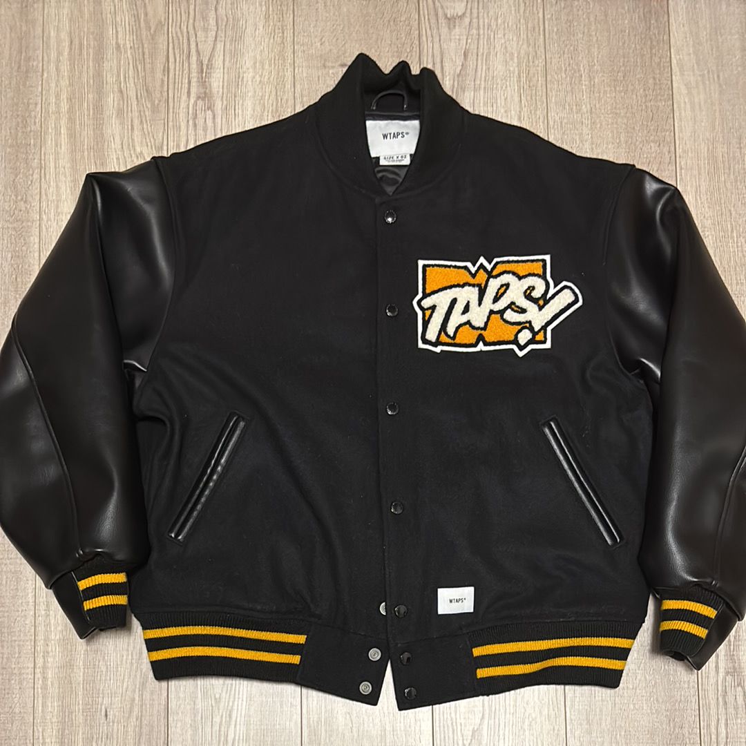 Wtaps New Year's Limited Varsity Jacket Wool. Melton. Toon! "Black"