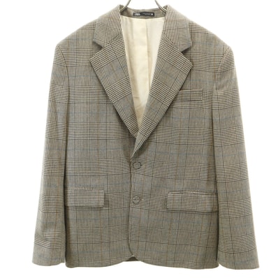 ZARA ザラ チェック柄 テーラードジャケット 36 グレー系